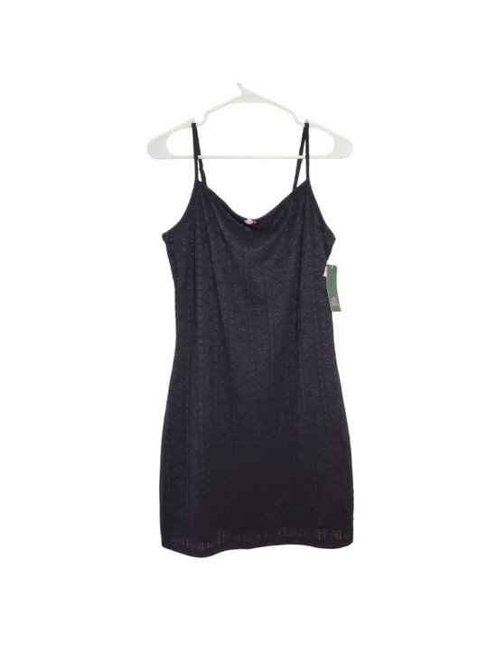 Wild Fable Black Lace Slip Dress With Adjustable Straps & Floral Detail Size Lar - Picture 3 of 10